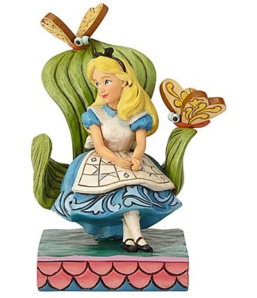 Image of Disney Traditions Collection by Jim Shore Alice In Wonderland  "Curiouser & Curiouser" Figurine