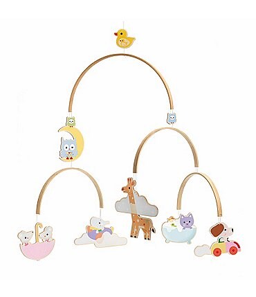 Image of Djeco Baby Animals Wooden Mobile
