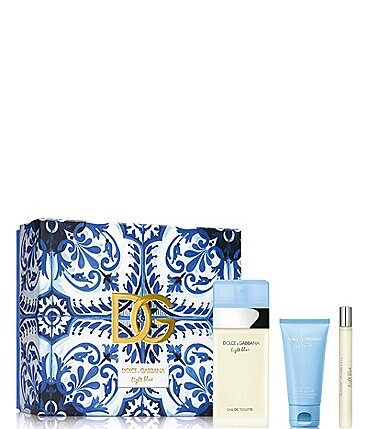 Image of Dolce & Gabbana 3-Piece Light Blue Eau de Toilette Gift Set
