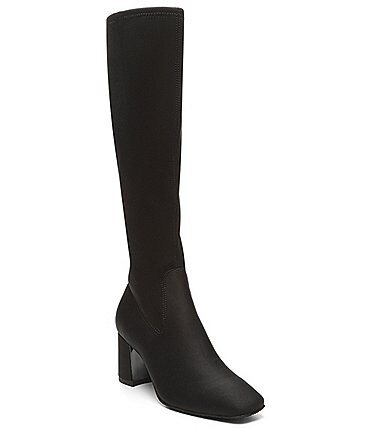 Image of Donald Pliner Cassidy Stretch Crepe Tall Sock Boots