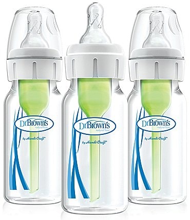 Image of Dr. Brown's Options+ Anti-Colic Narrow 4oz Baby Bottle 3-Pack