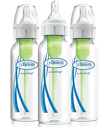 Image of Dr. Brown's Options+ Anti-Colic Narrow 8oz Baby Bottle 3-Pack