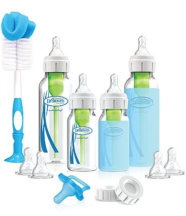 Image of Dr. Brown's Options+ Narrow Glass Baby Bottles Starter Gift Set