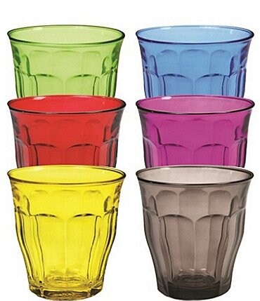 Image of Duralex Picardie Assorted Color Tumblers, Set of 6