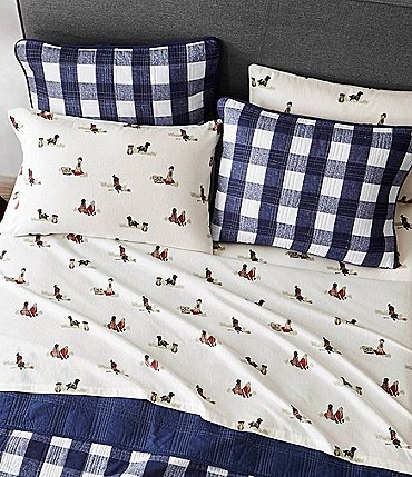 Image of Eddie Bauer Retriever Adventure Flannel Sheet Set