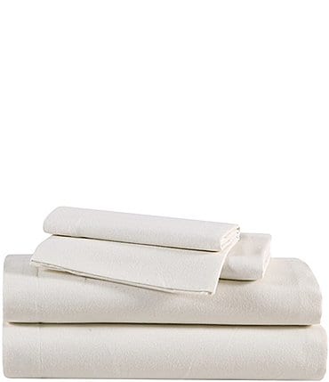 Image of Eddie Bauer Solid Flannel Sheet Set