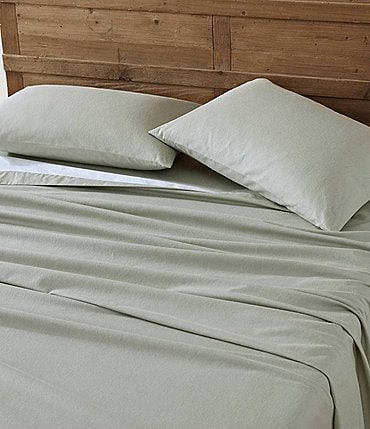 Image of Eddie Bauer Solid Flannel Sheet Set