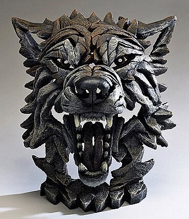 Image of Edge Sculpture by Enesco Wolf Bust
