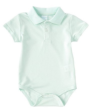 Image of Edgehill Collection Baby Boys 3-9 Months Short Sleeve Synthetic Polo Bodysuit