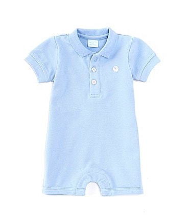 Image of Edgehill Collection Baby Boys Newborn-24 Months Polo Short Sleeve Shortall