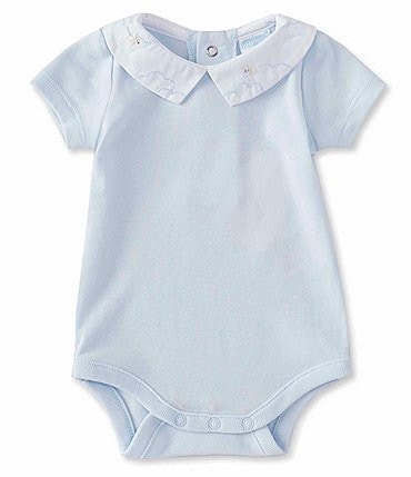Image of Edgehill Collection Baby Boys Newborn-6 Months Short-Sleeve Collared Bodysuit