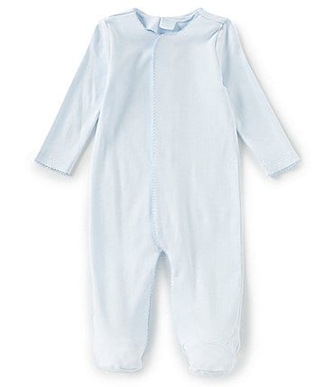 Image of Edgehill Collection Supima Cotton Baby Boys Preemie-9 Months Supima Footed Coverall