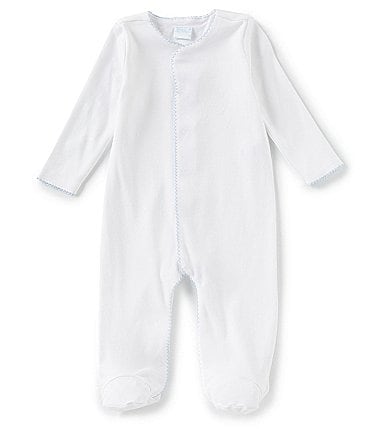 Image of Edgehill Collection Supima Cotton Baby Boys Preemie-9 Months Supima Footed Coverall