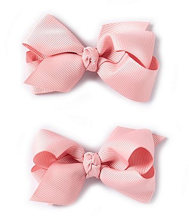 Image of Edgehill Collection Baby Girls 2-Pack Mini Grosgrain Hair Bows