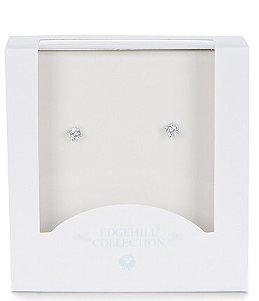 Image of Edgehill Collection Baby Girls CZ Stud Earrings