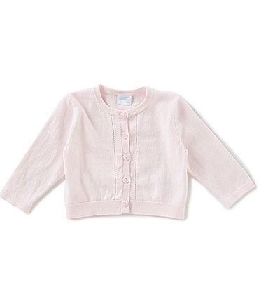 Image of Edgehill Collection Baby Girls Newborn-24 Months Button-Front Cardigan Sweater