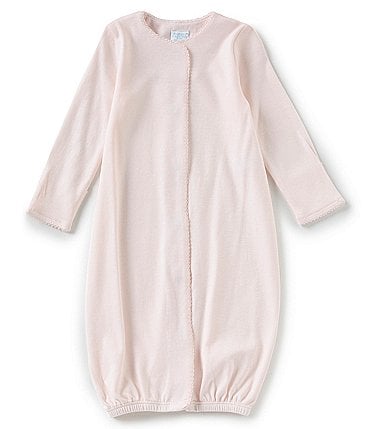 Image of Edgehill Collection Supima Cotton Baby Girls Newborn-6 Months Supima Gown