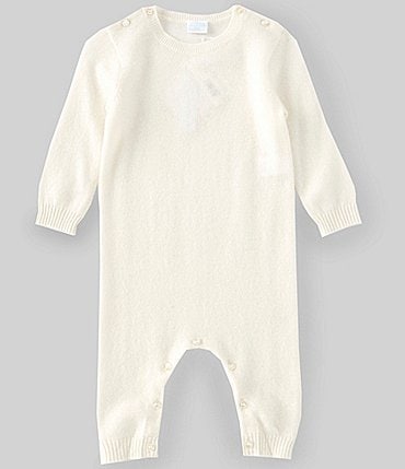 Image of Edgehill Collection Baby Newborn-12 Months Long-Sleeve Cashmere Coverall