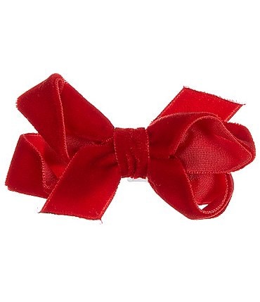 Image of Edgehill Collection x Darby Fallon Clark Baby Girls Cindy Velvet Hair Bow
