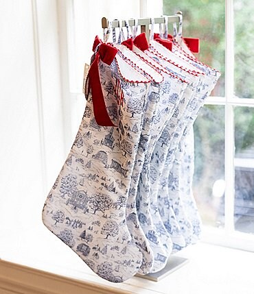Image of Edgehill Collection x Darby Fallon Clark Decorative Toile Stocking