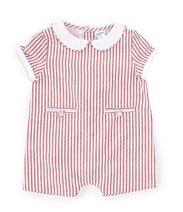 Image of Edgehill Collection x The Broke Brooke Baby Boys 3-24 Months Jensen Woven Stripe Romper