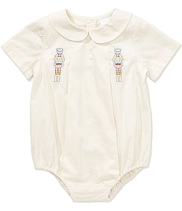 Image of Edgehill Collection x The Broke Brooke Baby Boys George Embroidered Nutcracker Bubble