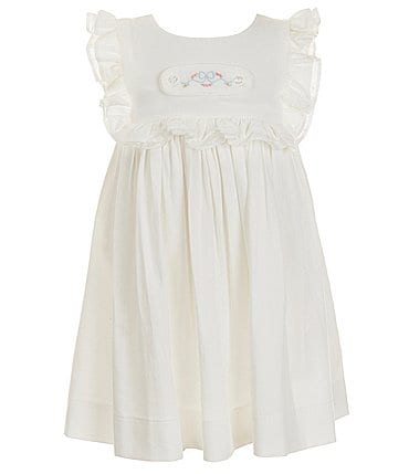 Image of Edgehill Collection x The Broke Brooke Little Girls 2T-6X Goldie Interchangeable Tab Yoke Dress