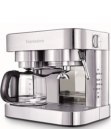 Image of Espressione Combination Pump Espresso Machine with Thermo Block System & 10-Cup Drip Coffeemaker