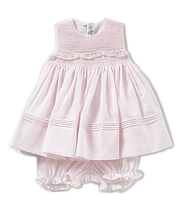 Image of Feltman Brothers Baby Girls 3-9 Months Sleeveless Scallop Lace Dress