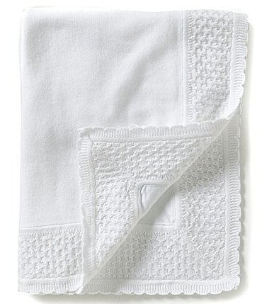 Image of Feltman Brothers Baby Knit Diamond-Pattern Blanket