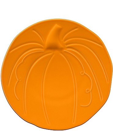 Image of Fiesta Pumpkin Shaped Plate 8 1/2 Inch