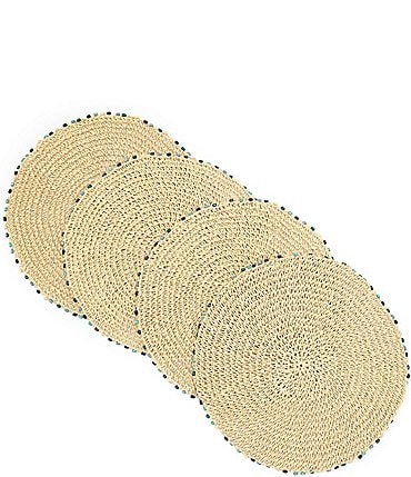 Image of Fiesta Cabo Bead Natural Placemat, Set of 4