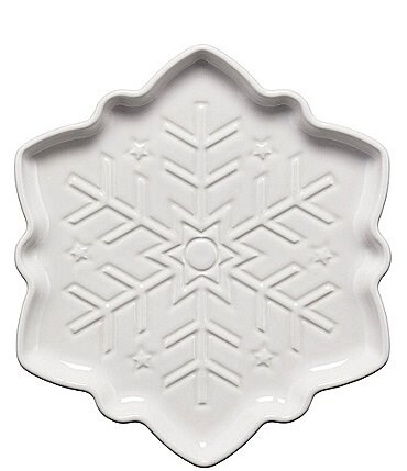 Image of Fiesta Embossed Snowflake Shaped Plate