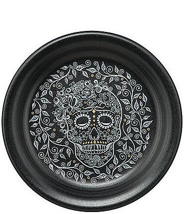 Image of Fiesta Skull And Vine Black Appetizer Plate