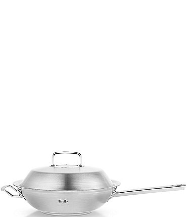 Image of Fissler Original-Profi Collection Stainless Steel Wok with Lid, 12"