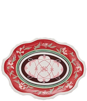 Image of Fitz and Floyd Chalet Collection Floral Oval Platter