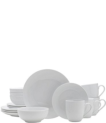 Image of Fitz and Floyd Everyday White Coupe 16-Piece Dinnerware Set