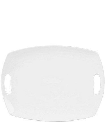 Image of Fitz and Floyd Everyday White Handled Serving Platter, 17"