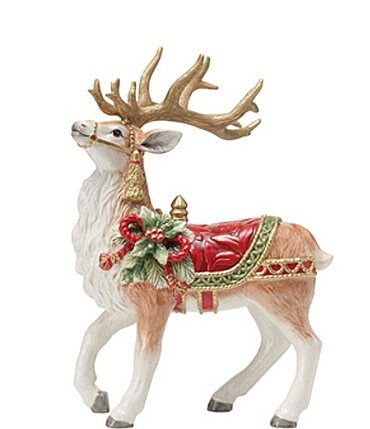 Image of Fitz and Floyd Holiday Home Deer Figurine