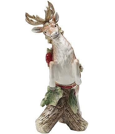 Image of Fitz and Floyd Holiday Home Leaping Deer Candle Holder