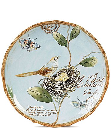Image of Fitz and Floyd Toulouse Bird Accent Plates, Set of 4