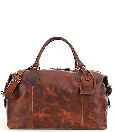 Image of Frye Logan Overnight Leather Weekender Duffle Bag