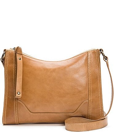 Image of Frye Melissa Zip Leather Crossbody Bag