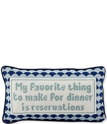 Image of Furbish Reservations Needlepoint Pillow