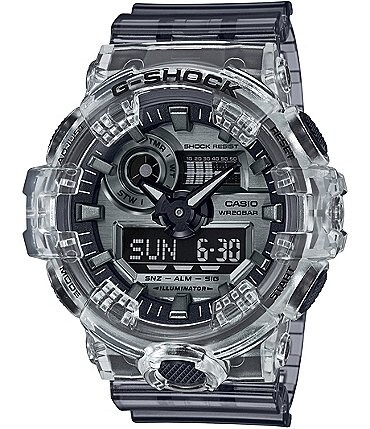 Image of G-Shock Ana Digi Clear Skeleton Shock Resistant Watch
