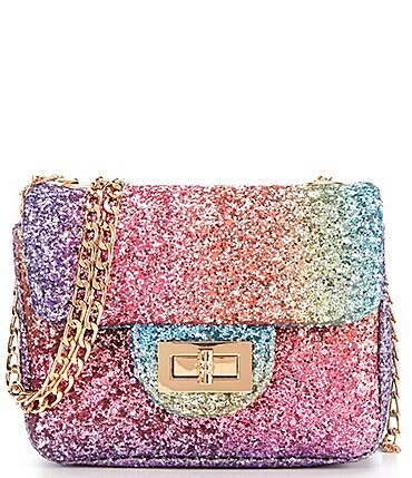 Image of GB Girls Rainbow Glitter Crossbody Handbag