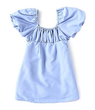 Image of GB Little Girls 2T-6X Puff-Sleeve Empire Waist Dress