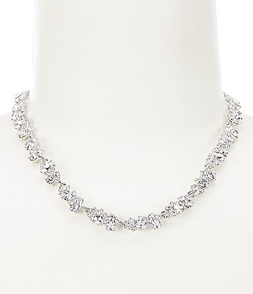 Image of Givenchy Crystal Cluster Collar Necklace