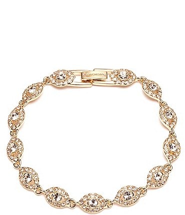 Image of Givenchy Givenchy Gold Flex Crystal Line Bracelet