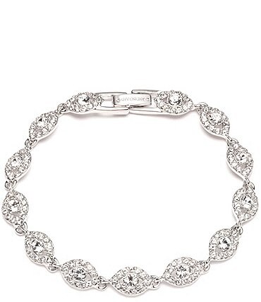 Image of Givenchy Givenchy Gold Flex Crystal Line Bracelet